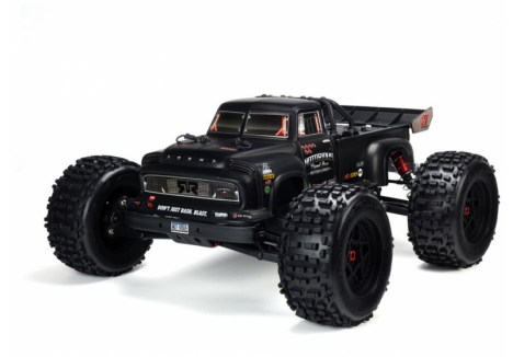 ARRMA NOTORIOUS 1/8 6S BLX Painted Body Black Real Steel AR406147