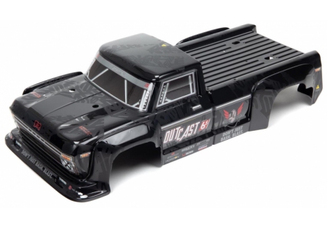 ARRMA Outcast 6S BLX 1/8 RC Truck Painted Body Black Z-ARA406160