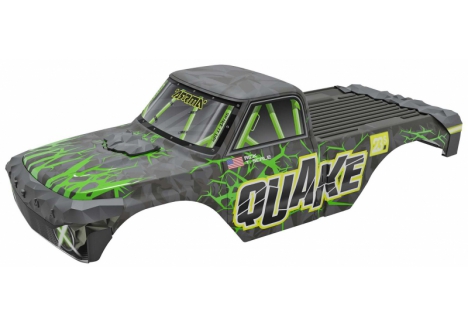 ARRMA QUAKE 1/10 2WD RC Monster Truck Painted Body Green Z-ARA-2880