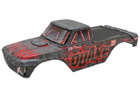 ARRMA QUAKE 1/10 Painted Decalled Body Set Red Z-ARA-2879