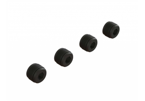 Arrma RC Model Shop Hub Nut Black 4 Pack ARA330582