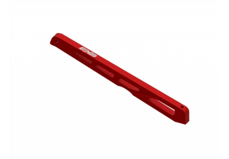 ARRMA Rear Center Aluminium Chassis Brace 140mm Red ARA320567