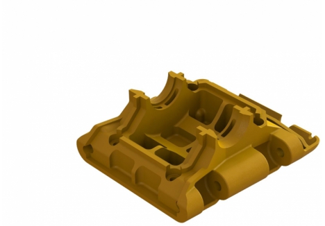 ARRMA Rear Lower Skid Gearbox Mount Orange Composite Z-ARA320796
