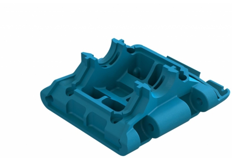 ARRMA Rear Lower Skid/Gearbox Mount, Blue Z-ARA320788