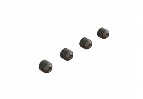 ARRMA Set Screw M6x6mm Black Grub Fasteners Pack of 4 Z-ARA724606
