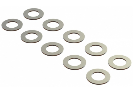 ARRMA Shim 4.1x7.4x0.35mm Steel 10pcs Z-ARA709063