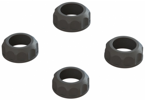 ARRMA Shock Cap (4): 4X4 - Black Z-ARA330828