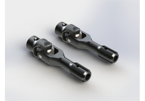 ARRMA Steel Diff Outdrive Universal Joint Nero 2 Pieces Z-AR310555