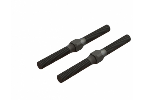 ARRMA Steel Turnbuckle M4x48mm Black 2 Pack AR330542