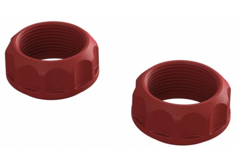 ARRMA Threaded Shock Collar Red 2 Pack Suspension Spare Parts Z-ARA330690