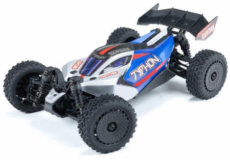 ARRMA TYPHON GROM 1/14 Blue 4WD Brushed Buggy RTR with Battery & Charger – C-ARA2106T1