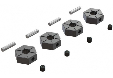 ARRMA Wheel Hex Metal 12mm (4) Z-AR310816