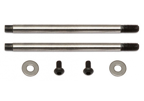 Associated 3x27.5 Shock Shaft V2 Chrome for RC10B5 RC10T5M B44.3 AS91620