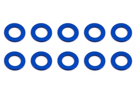 Associated Ballstud Washers 5.5 x 0.5mm Blue Aluminium 10 Pack AS31381