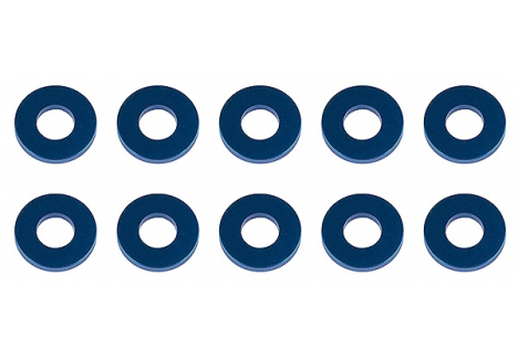 Associated Blue Aluminium Washers 7.8x3.5x1.0mm Pack of 10 AS31388