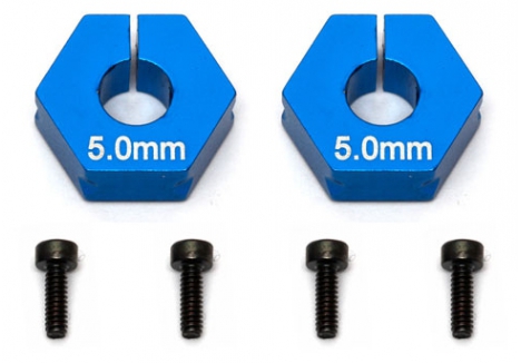Associated Factory Team Clamping Wheel Hex 5.0mm Offset Pair AS91609