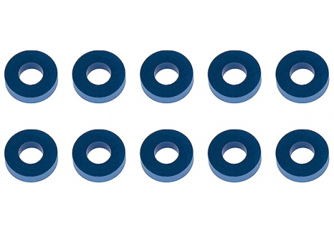Associated Washers 7.8 x 3.5 x 2.0mm Blue Aluminium 10 Pack AS31389