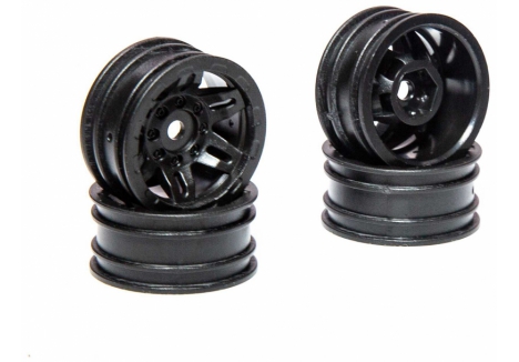 AXIAL 1.0 Rockster Wheels Black (4): SCX24, AX24 Z-AXI40002