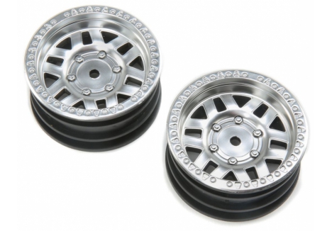 Axial 1/10 KMC Machete 1.9 RC Rock Crawler Wheels 12mm Hex Satin Silver Z-AXI43001