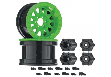 AXIAL 1/10 Method IFD 2.2 Beadlock Wheels, 12mm Hex, Green (2) Z-AX31363