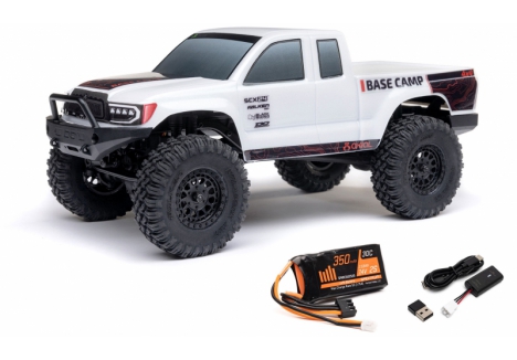 AXIAL 1/24 SCX24 Base Camp 4WD Rock Crawler RTR White C-AXI-1219T1