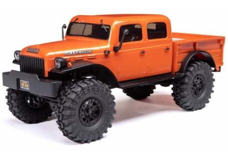 AXIAL 1/24 SCX24 Dodge Power Wagon 4WD Mini RC Rock Crawler – Orange C-AXI00007T1