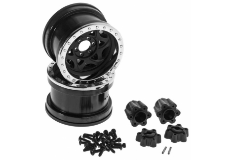 AXIAL 2.2 Walker Evans Wheels Chrome Black (2) Z-AX31037
