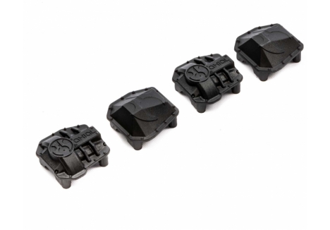 AXIAL AR45P AR45 Differential Covers, Black: SCX10 III Z-AXI232044