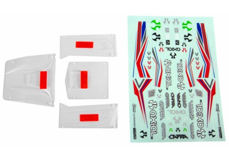 AXIAL Body Panel Set, Clear: Capra 1.9 UTB Z-AXI230012