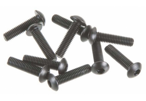 Axial Hex Socket Button Head M3x12mm Black Screw Pack AXA116
