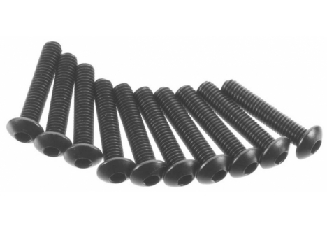 Axial Hex Socket Button Head M3x15mm Black Screw Pack AXA117