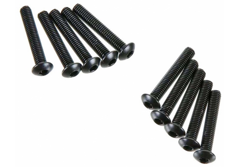 Axial Hex Socket Button Head M3x18mm Black 10 Pack AXA118