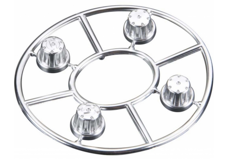 Axial Hub Cover Set Satin Chrome 4 Pieces 1.9 Tyres Z-AX8080