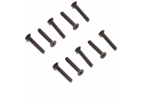 Axial M2 x 12mm Flat Head Screw Pack of 10 Black Machine Thread Z-AXI235161