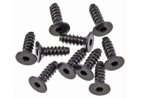 Axial M2.6x8mm Hex Socket Tapping Flat Head Screws Black Pack of 10 Z-AXA0413