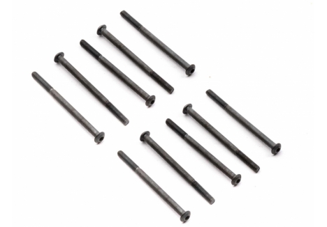 Axial M3 x 45mm Button Head Screw Pack of 10 Black Z-AXI235233