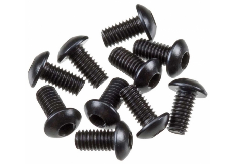 Axial M3x6mm Hex Socket Button Head Screws Black 10 Pack Z-AXA0113