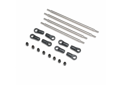Axial Rear Upper Lower 4WS Links Set Titanium AXP8 AXI-2207