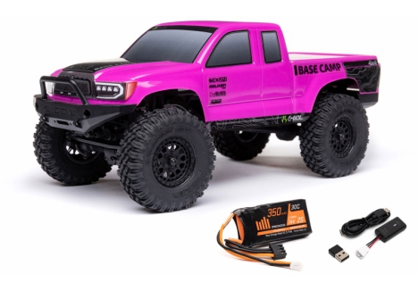 Axial SCX24 Base Camp Pink 1/24 Scale 4WD Rock Crawler RTR – C-AXI-1219T3