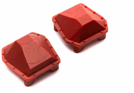 Axial SCX6 AR90 Diff Cover Axle Housing Red Pair Chassis Spares AXI252002