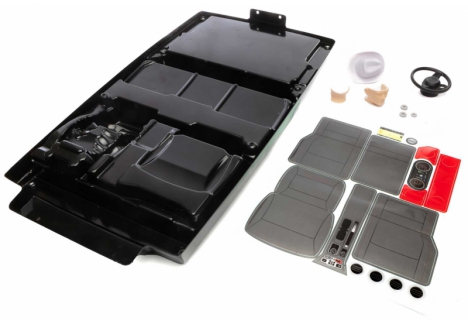 Axial SCX6 Jeep JLU Driver Interior Set 1/6 Clear Polycarbonate AXI250006