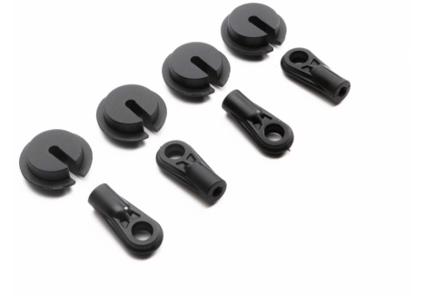 AXIAL SCX6: Shock End & Spring Cup (4) Z-AXI253004