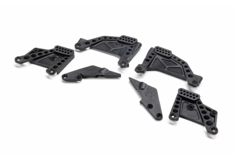 AXIAL Shock Towers & Panhard Mounts, Front/Rear: SCX10 III HP Z-AXI-2996
