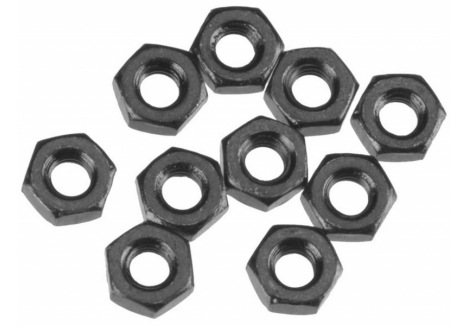 Axial Thin Hex Nut M3 Black 10 Pack RC Spare Parts Z-AXA1040
