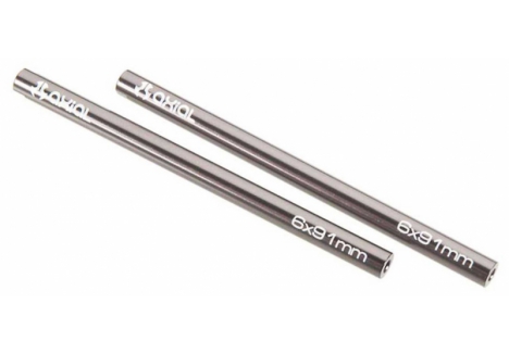 Axial Threaded Aluminium Pipe Suspension Spare Part 6x91mm Grey Z-AX30524