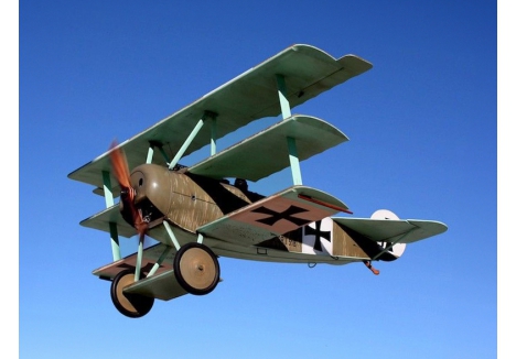 BAIR DR-1 Fokker Triplane 36 Inch Brushless Electric Scale Aircraft Kit A-BA013