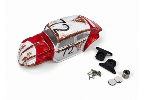 Beetle Body, Rustx (red & white, No72), SCX30