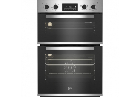 Beko Built In Electric Double Oven 70L Main Cavity Stainless Steel - CDFY22309X