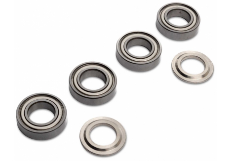 Blade 10x19x5mm Radial Ball Bearing 4-Pack with Step Washers BLH-1678