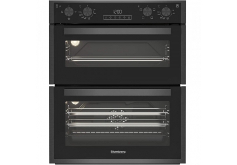 Blomberg 59.4cm Built-Under Electric Double Oven - Dark Steel - ROTN9202DX